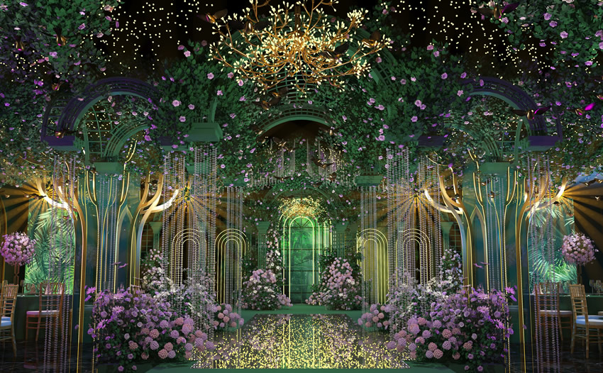 东兴奇妙森林婚礼堂效果展示