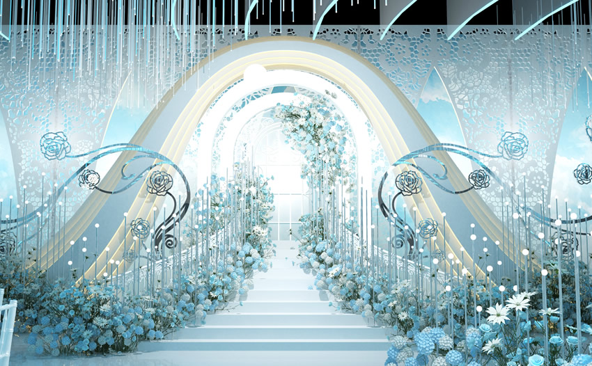 东兴釡香烙馍村水晶厅效果展示